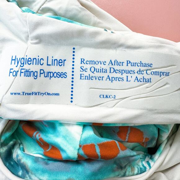 Isabella Rose Tie Dye High Leg Halter One Piece Swimsuit Turquoise Large NWT - Picture 9 of 12